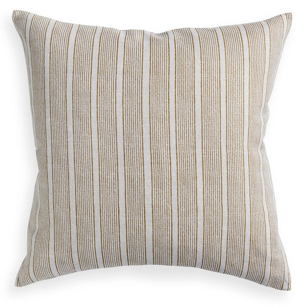 Pollara Saffron Linen Cushion , 20" x 20"