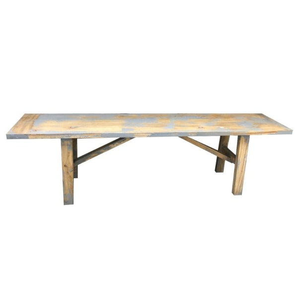 Promenade Carved Wood Bench, 63"W X 13.5"D X 18"H