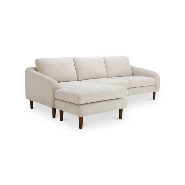 Quinn Sectional with moveable chaise (can be LAF or RAF), Oatmeal, 112” W