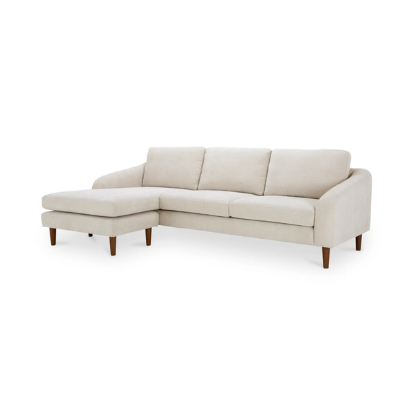 Quinn Sectional with moveable chaise (can be LAF or RAF), Oatmeal, 112” W