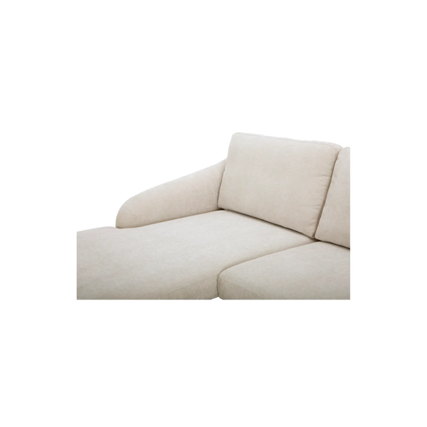 Quinn Sectional with moveable chaise (can be LAF or RAF), Oatmeal, 112” W