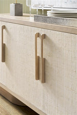 Reveal Buffet, Navajo Case / Snowdrift Raffia, 88"W x 19"D x 32"H