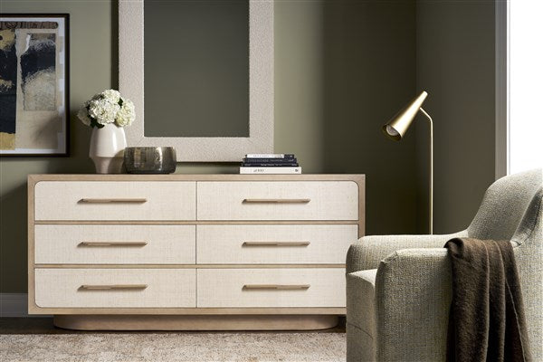 Reveal Dresser, Navajo Case / Snowdrift Raffia