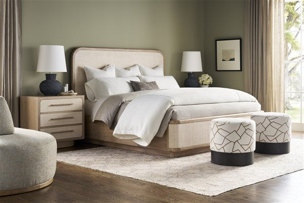 Reveal Nightstand 36", Navajo Case / Snowdrift Raffia