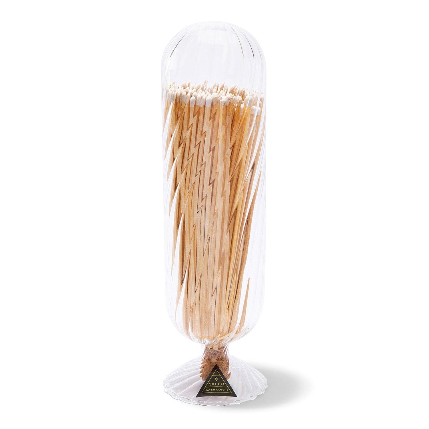 Fireplace Match Cloche, Helix, White Tips