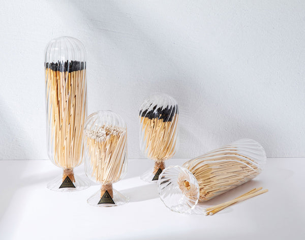 Fireplace Match Cloche, Helix, White Tips