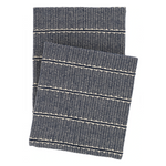 Archer Navy Woven Cotton Throw