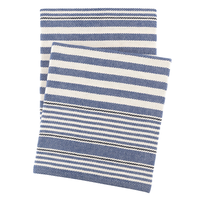 Rugby Stripe Denim Throw