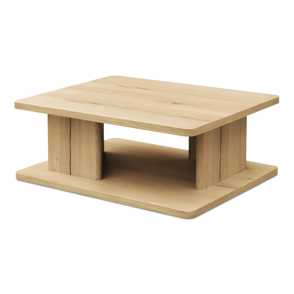 Casey Small Coffee Table Rustic Oak, 40"W x 30”D