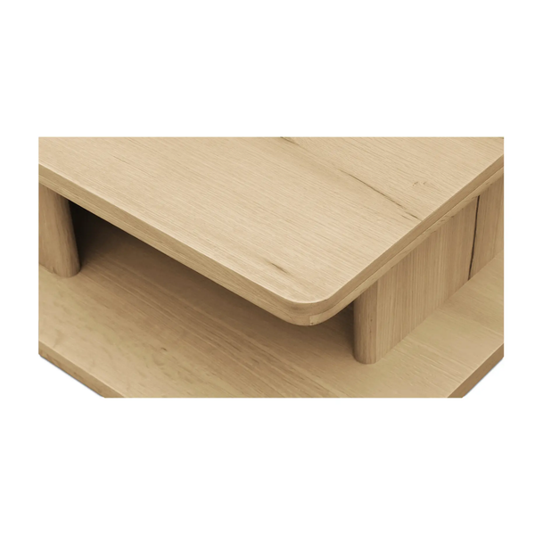 Casey Small Coffee Table Rustic Oak, 40"W x 30”D