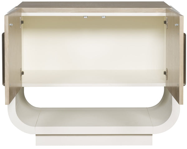 Cove Chest, Cerused Taupe / White Frost, 38"W x 18"D x 32"H