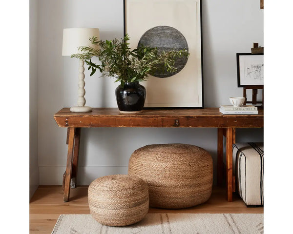 Saba Pouf, Natural, 29"