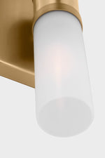 Keaton 16" Bath Sconce, Satin Brass/Etched Glass