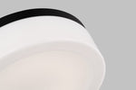 Rhett Medium Flush Mount - Midnight Black, 12"Dia