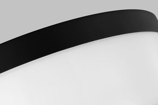 Rhett Medium Flush Mount - Midnight Black, 12"Dia