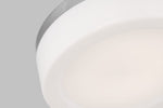 Rhett Medium Flush Mount - Brushed Nickel, 12"Dia