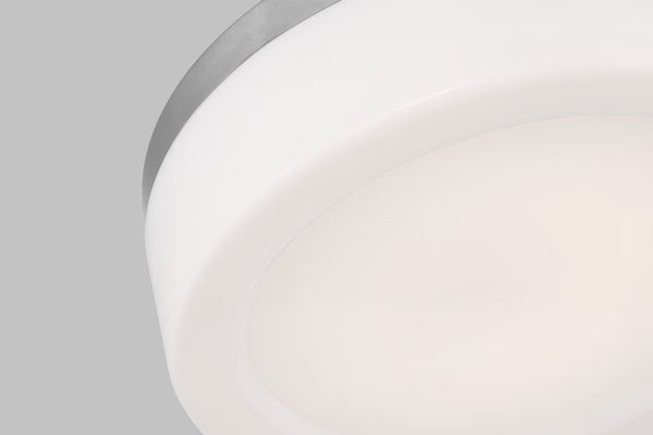 Rhett Medium Flush Mount - Brushed Nickel, 12"Dia