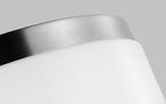 Rhett Medium Flush Mount - Brushed Nickel, 12"Dia