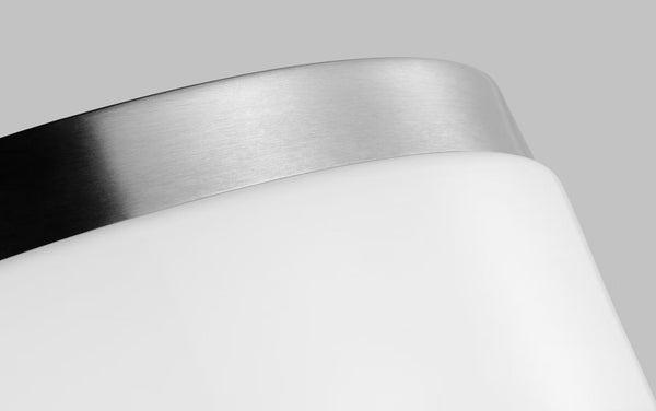 Rhett Medium Flush Mount - Brushed Nickel, 12"Dia