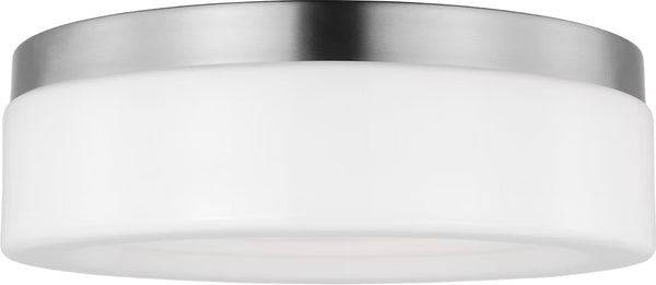 Rhett Medium Flush Mount - Brushed Nickel, 12"Dia