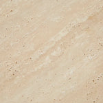 Yorke Nightstand, Light Oak with Travertine Top, 23.6"W