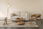 Humla Coffee Table, Light Oak, 35.4"Dia