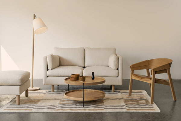 Humla Coffee Table, Light Oak, 35.4"Dia