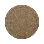 Round Seagrass Ribbed Side Table, 16" Dia