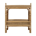 Nessa Rattan Side Table with Handles and Shelf - Natural, 26" W