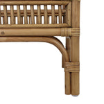 Nessa Rattan Side Table with Handles and Shelf - Natural, 26" W