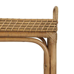 Nessa Rattan Side Table with Handles and Shelf - Natural, 26" W