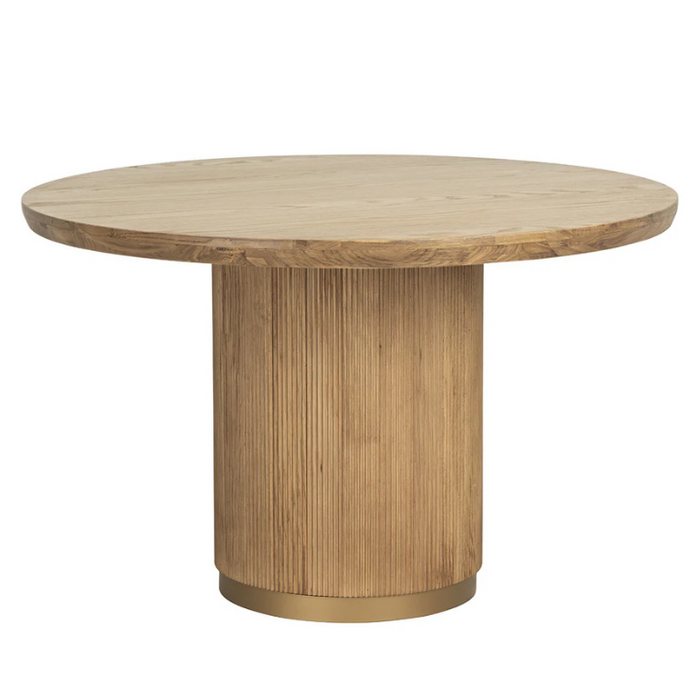Kalla Dining Table, Rustic Oak, 48" Round