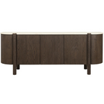 Banyan Sideboard, Mocha Brown/Marble, 87"W x 20.5"D x 33"H