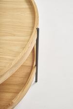 Humla Coffee Table, Light Oak, 35.4"Dia