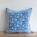 Sari Pillow - French Blue (euro), 26" x 26"