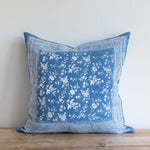 Sari Pillow - French Blue (euro), 26" x 26"