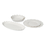 White Scallop Dinnerware, Sold Individually