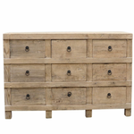 Natural Elm Dresser, 59"L x 20"W x 40"