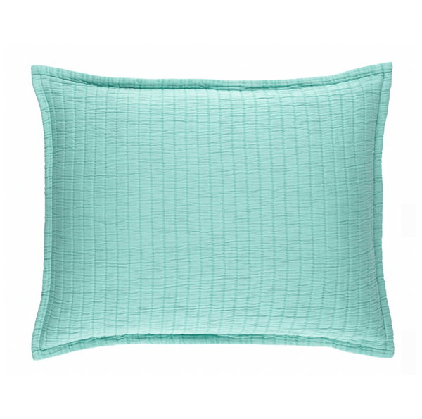 Boyfriend Matelasse Collection, Soft Turquoise