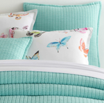 Boyfriend Matelasse Collection, Soft Turquoise
