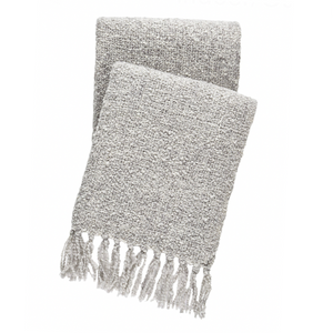 Boucle Indoor/Outdoor Throw, Grey