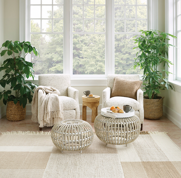 Boucle Indoor/Outdoor Throw, Natural
