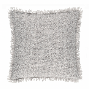 Boucle Indoor/Outdoor Pillow- Grey, 20" x 20"