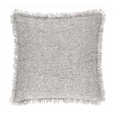 Boucle Indoor/Outdoor Pillow- Grey, 20" x 20"