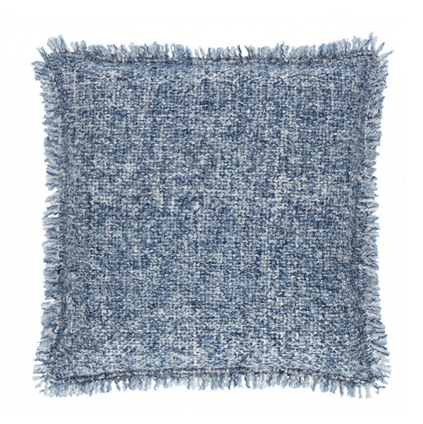 Boucle Indoor/Outdoor Pillow- Navy, 20" x 20"