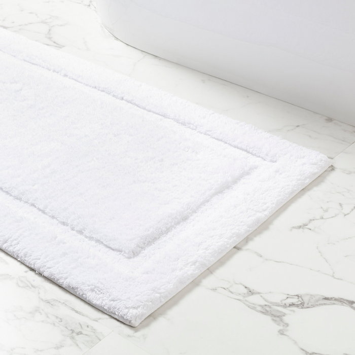 Classic White Bath Rug, 2 Sizes