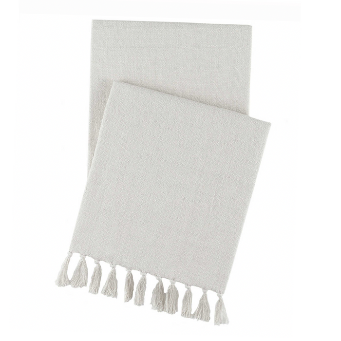 Evelyn Linen Throw, Plaster