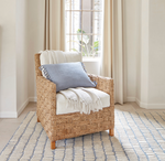 Evelyn Linen Throw, Plaster