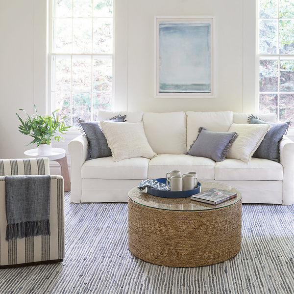 Coronado Indoor/Outdoor Throw, Indigo