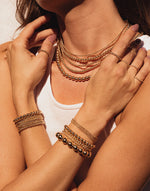 3MM Signature Bracelet, Gold and Silver